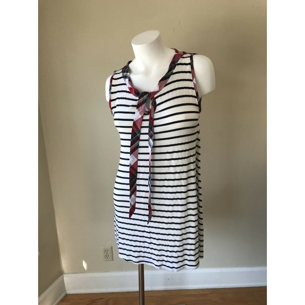 12PM by Mon Ami Striped Shirt Tunic Dress Size L